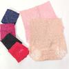 1Pc Fashion Women High Waist Plus Size Panties Lace Mesh Floral Transparent Briefs Underwear Solid Seamless Underpants Lingerie
