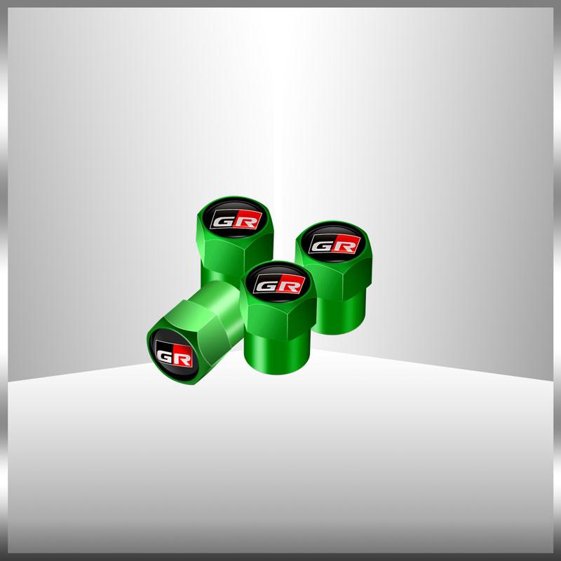 Car Decor GR Logo Car Wheel Tire Air Valve Caps Covers Car Styling For Toyota C-HR Rav4 Corolla RZ RC RS Prius Accessories ds66