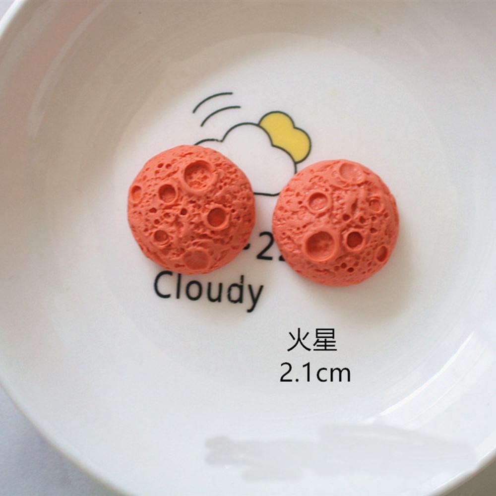 10Pcs New Cute Resin Mini Cartoon Rocket Astro Planet Series Flat Back Manicure Parts Embellishments For Hair Bows Accessories