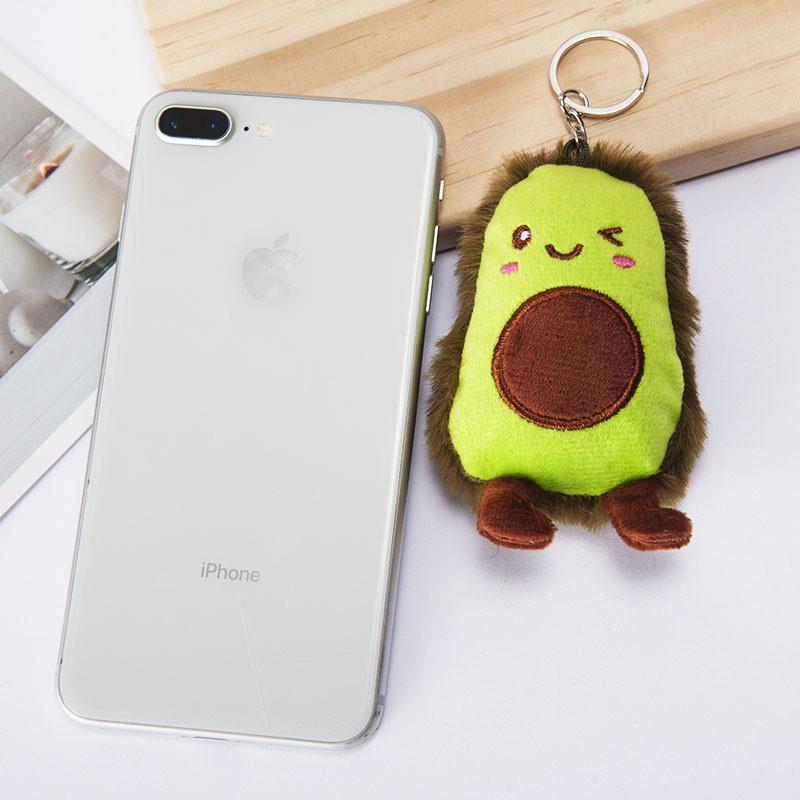 Adorable 8cm Avocado Plush Toy Keychain Soft Pp Cotton Filled Short Plush Childrens Gift