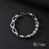 Bracciale da Uomo in Acciaio Inossidabile Semplice Prepotente Punk Alto Senso Cubano Acciaio al Titanio Bracciale Gioielli da Uomo