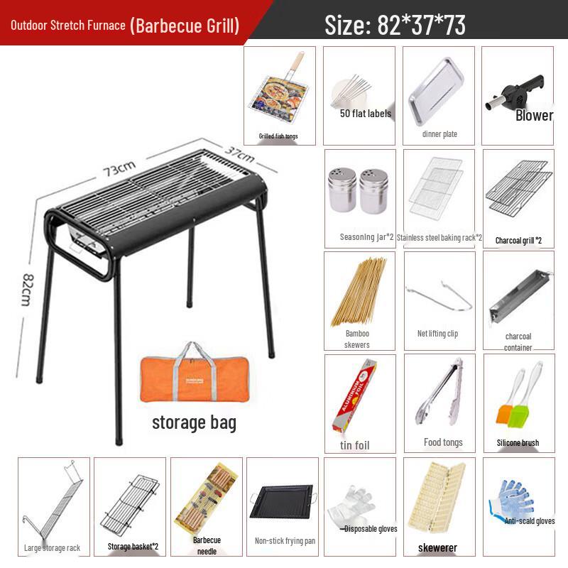 Outdoor Portable Charcoal BBQ Grill