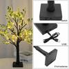 Simulation Green Leaves LED Tree Light Warm White Luminous Decoration Tree  Festival Lighting