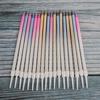 New Gradient Champagne Color Straight Rod Candles Birthday Romantic Party Gradient Pink Blue Boxed Pencil Candles