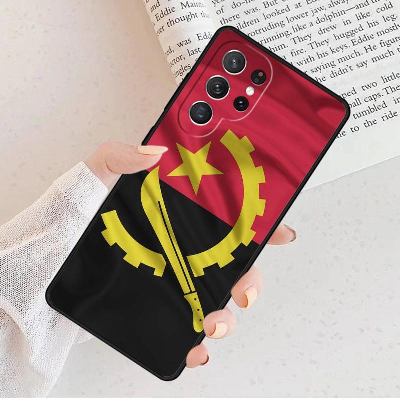 Angola Flag Phone Case For Samsung Galaxy S25 S23 S30 S8 S21 S20 FE S24 S22 Note 10 20 S8 Plus Lite Ultra