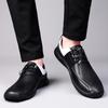 2024 Breathable Leather Loafers Men's Summer Shoes Driving Shoes Skateboard Casual Sneakers Sneaker Hand-stitching Their Flat
