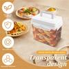 5L Pickle Jar with Airtight Lid Leakproof Fermentation Container with Handle Pressure Plate for Home Kitchen Food Preservation
