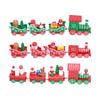 Christmas Train Toys Set Miniature Color Cartoon Christmas Train Model for Kids Boys Girls