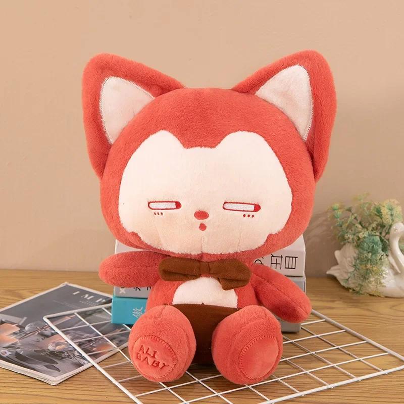 Kawaii Cartoon Roter Dicker Fuchs Plüschtier Weiches Niedliches Stofftier Puppe Anime Kleine Füchse Plüschtiere Für Mädchen Kinder Geburtstagsgeschenke 35cm