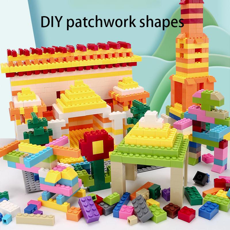 300/1000 Blocos de construção criativos DIY conjunto a granel Blocos de construção Urban Classic Montados presente de aniversário brinquedos educativos para crianças
