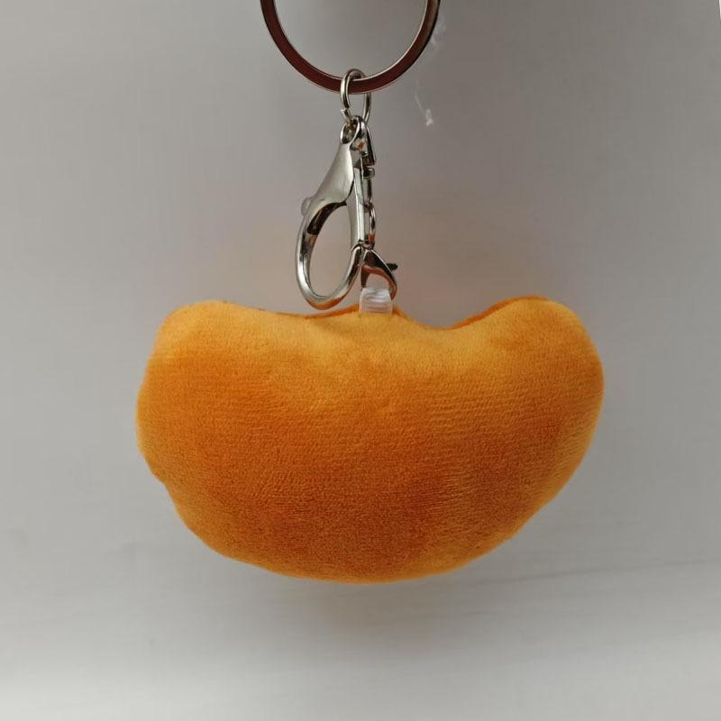 Cartoon Coconut Tree Plush Keychain: Cute Stuffed Animal Backpack Pendant & Creative Accessory.