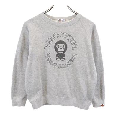 BABY MILO Japonya'da üretilmiştir Baskılı Uzun kollu sweatshirt 130 A BATHING APE Çocuk Kullanılmış