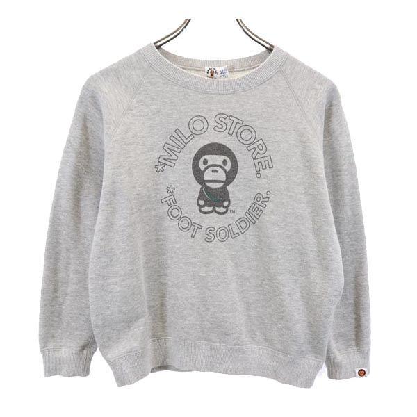 

BABY MILO made in Japan Print Long sleeve sweat trainer 130 A BATHING APE Kid s Used