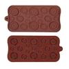 Home Baking Gadgets 19-Hole Silicone Button Molds, Three Sizes DIY Cake Decorating Tray, Cookie Molds Flexible Easy Release for Chocolate And