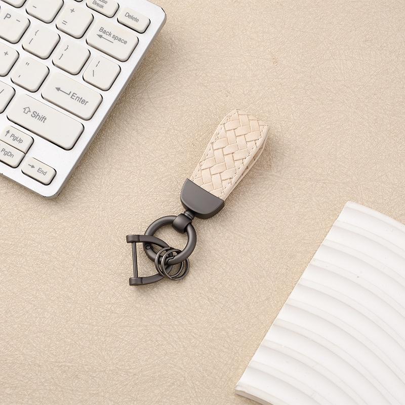 Cross-border Year of the Horse Car Home Keychain Wrist Rope Motorcycle Pendant Men's and Women's Metal Braided Rope Bag Key Chain