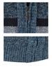 2024 Men's Stand Collar Color Block Plus Velvet Thick Sweater Jacket, Autumn/Winter Collection