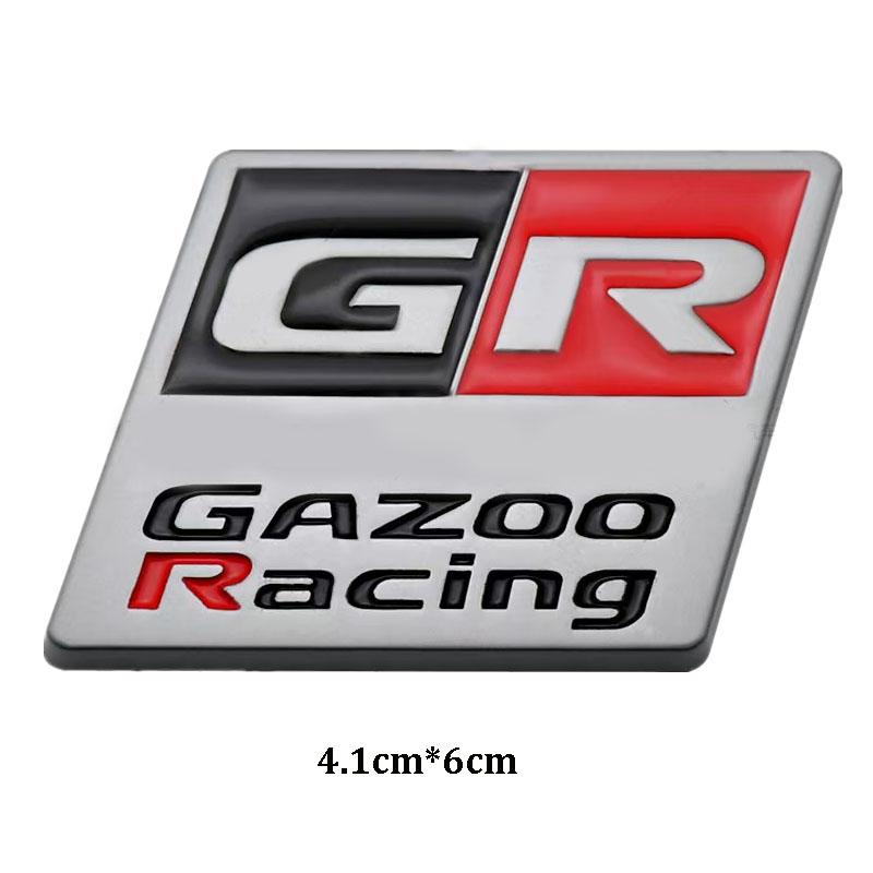 3D Metal GR Sticker Car Trunk Sports Decoration Suitable For Yaris Corolla Camry C-HR Modification Accessories