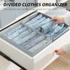 Wardrobe Clothes Organizer Washable Foldable Closet Organizers and Storage Boxes 5/7 Grids