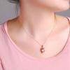 Cute Cat Crystal Pendant Women Girl Necklaces Jewelry Alloy Long Chains Jewelry