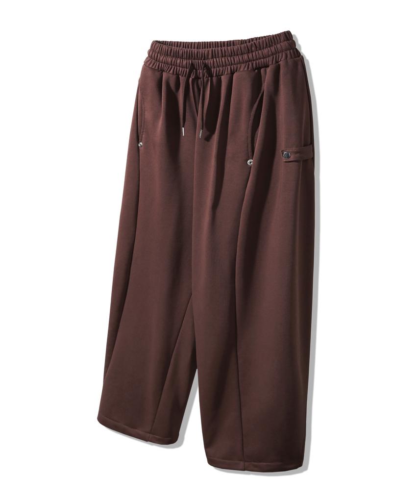 ALVINCLO Side Snap Button Drawstring Balloon Sweatpants Dlx2520 (3 Colors)