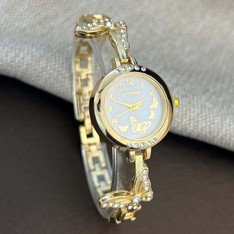 Exquisite Butterfly Diamond Bracelet Watches for Women Popular Creative Digital Quartz Watch  Relojes Para Mujer