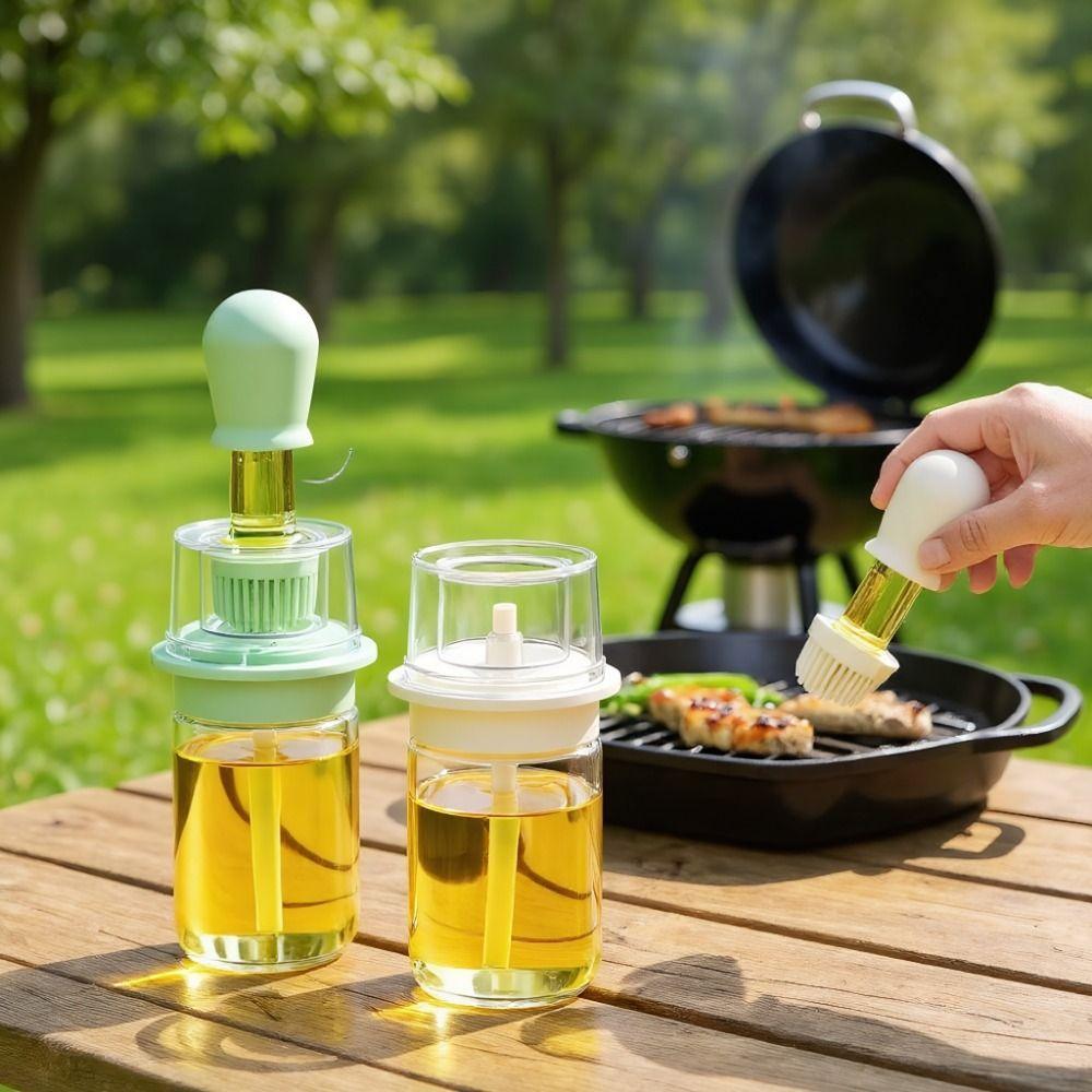 Heat Resistant Measuring Oil Bottle 180ML Barbecue Spray Bottle Kitchen Oil Bottle  Air Fryer