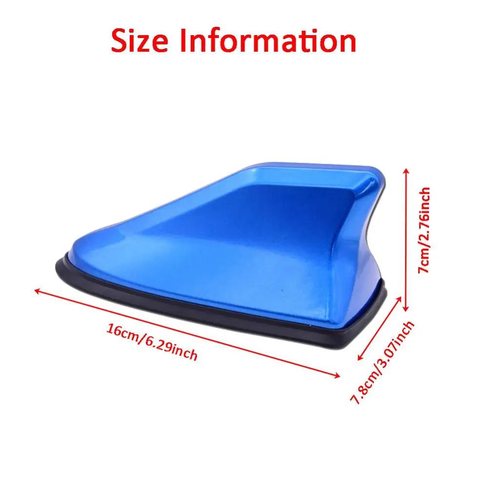 New 1 Pc Universal FM Signal Amplifier Car Radio Aerials Shark Fin Antenna Car Roof Decoration Auto Side Replacement 6 Colors