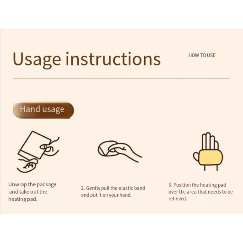 10PCS hand warmer student-specific wearable hand warmer sticker grip-free cover hand heating pad self-heating sticker hand warmer