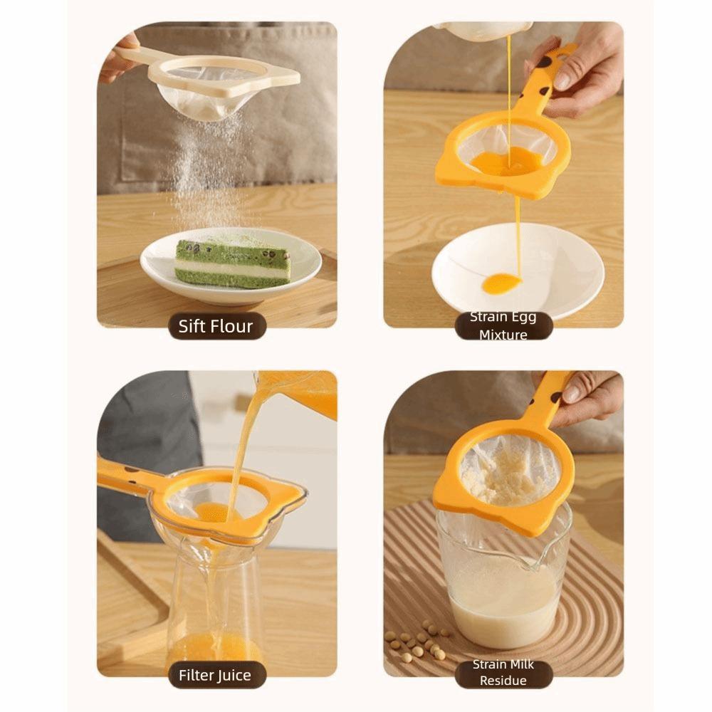 2 in 1 Kitchen Oil Funnel with Filter 120 Mesh Fine Mesh Colander Mesh Flour Sieve  Coffee
