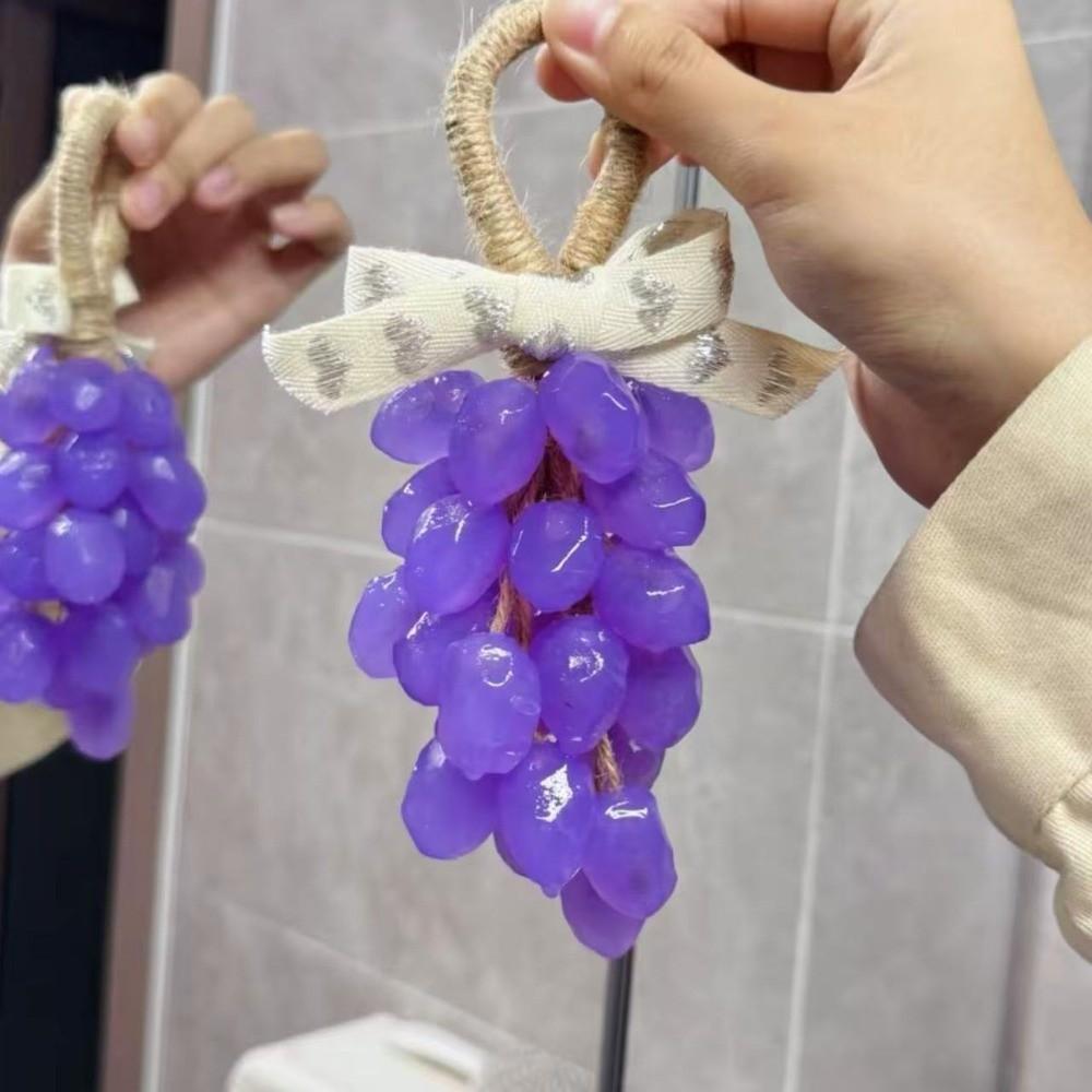 DIY Soap Material Grape Aromatherapy Pendant Hand Soap Bar Cleaning Soap Handmade Soap Grape Shape Scented D