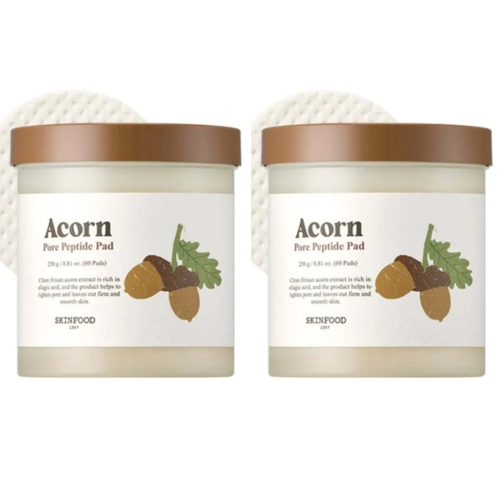 SKINFOOD Acorn Pore Peptide Pad 60ea*1Pc/2Pcs