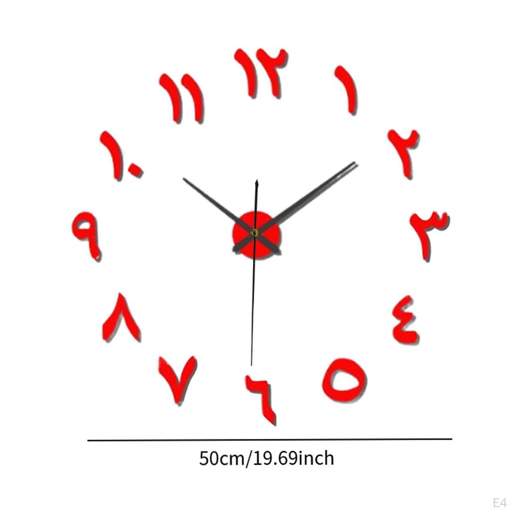 Large DIY Wall Clock ,Bedroom ,Modern, Art Decorative Simple Creative Acrylic