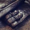 Fashion Women's Spring and Autumn Short Slim Motorcycle PU Leather Jacket