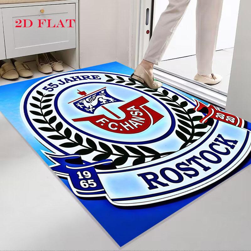 FC Hansa Rostock Carpet Rug for Living Room Bedroom Home Sofa Decoration,Kids Play Nonslip Floor Mat