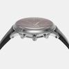 Fossil Men's Silver Stainless Steel, Burgundy Dial l FS6016