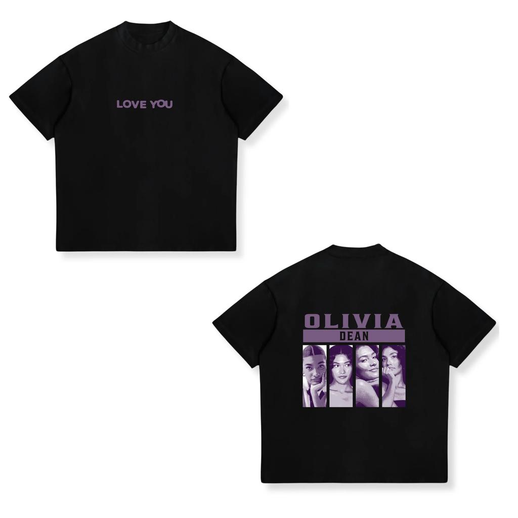 Uk Singer Olivia Dean Merch 2026 Unisex Tshirt Unisex Short Sleeve Tops Fashion Tee Clothes Causal Y2K Tops Cotton