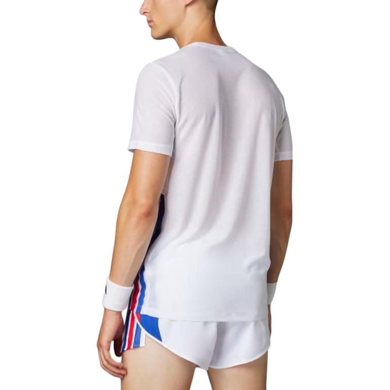 adidas Adizero FW24 Retro Running Climacool Fashion Comfortable Versatile Lightweight Slim Fit Vintage Short Sleeve T-Shirt Men Tops White JD7315