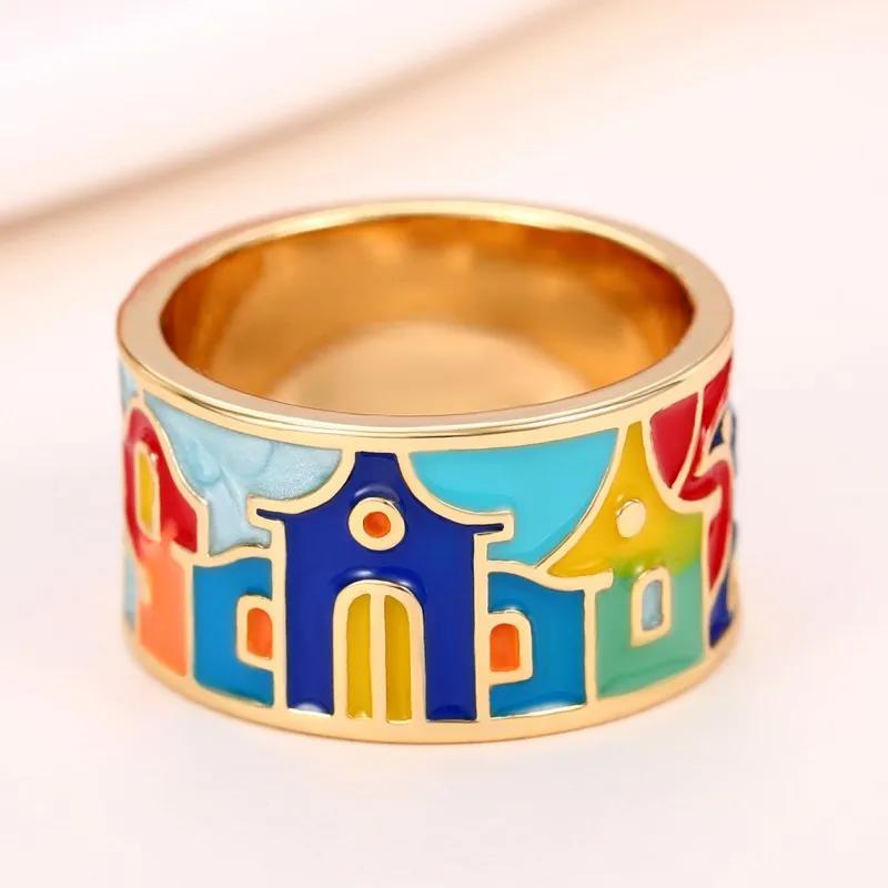 Modischer ausgefallener Fingerring für Damen Partyzubehör mit exquisite Design Bunter Schmuck für den Alltag Stilvolles Geschenk
