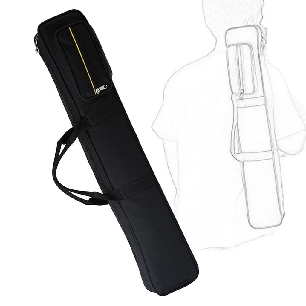 Billiard Case Pool Cue Bag Storage Organizer Oxford Cloth Carry Strap Internal Divider Pocket