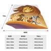 Simba The Lion King Blanket American Animated Film Warm Soft Print Plush Throw Blanket For Sofa Bed Flannel Bedspread Bed Cover