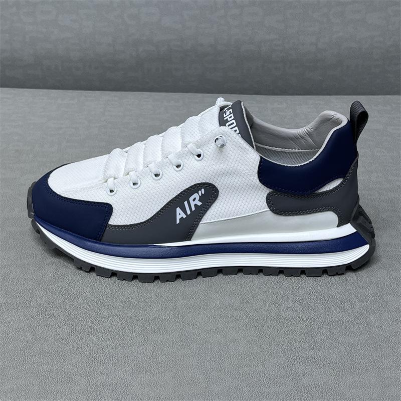 Shoes Spring and Autumn new leather surface lace-up thick sole lightweight sports and leisure shoes