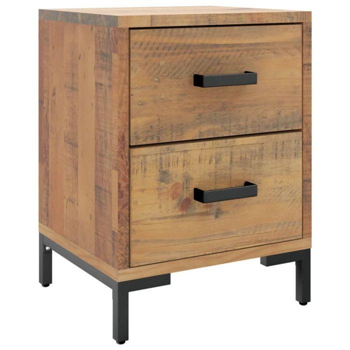 VidaXL Bedside Table Brown 36x30x45 Cm Solid Pine Wood 349911