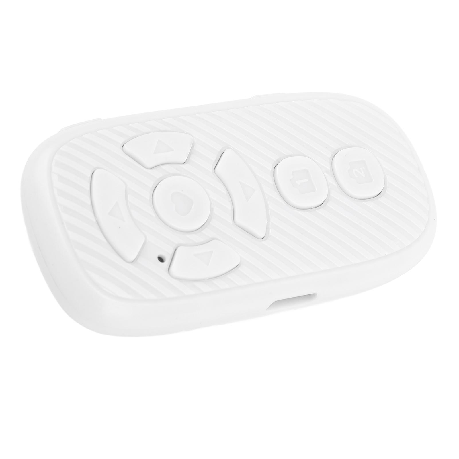 

Пульт дистанционного управления с прокруткой страниц Перелистывание страниц Bluetooth Камера Затвор Видео Запись Пульт дистанционного управления для Android белый