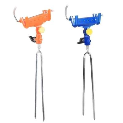 360Degree Adjustable Fishings Rod Holder Replacement Self Lock Fish Rod Stand for Banks Fishing Ground Support