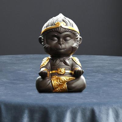 Figurka gliniana dekoracja pamiątka Home Decor herbata Kung Fu Pet na półkę biurko pokój do jogi urodziny