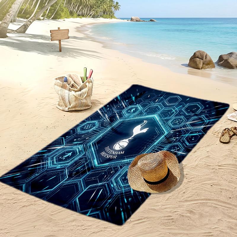 Tottenham Hotspur Printed Beach Towel Quick Dry Soft TowelPortable Large Rectangular Beach Blanket for Travel Swimming Pool
