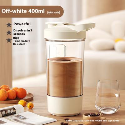 USB Automatic Mixing Cup with Measurement Markings, High-Temperature Resistant Electric Shaker Bottle for Protein Drinks