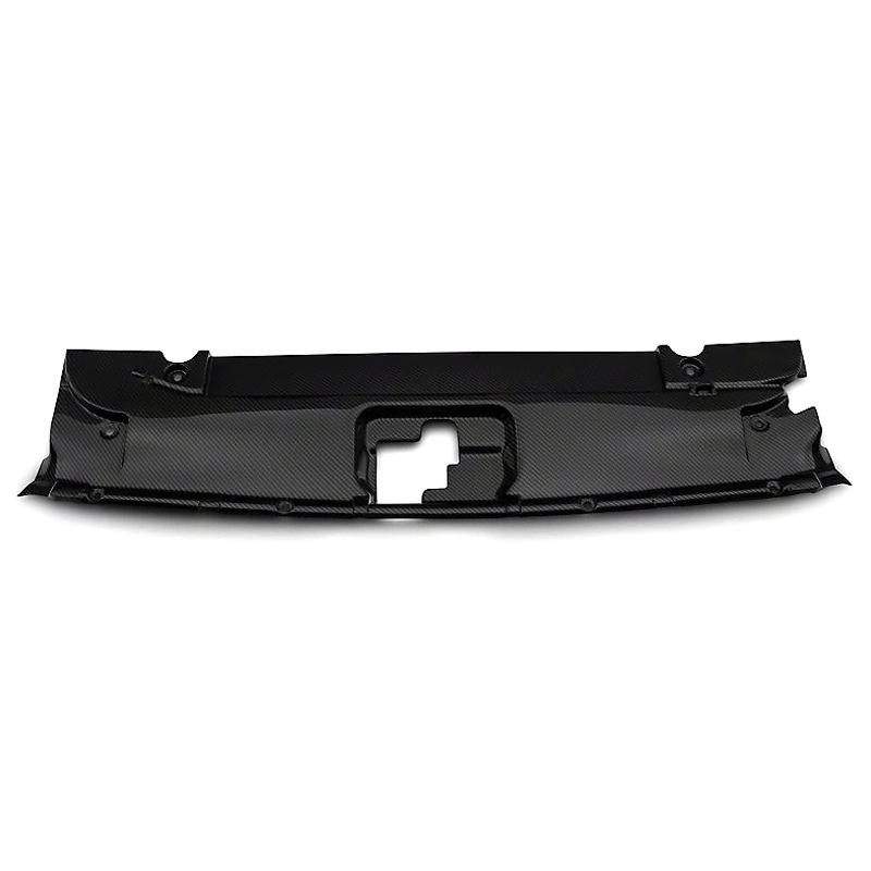 Carbon Fiber Radiator Cover & Hood Latch Guard for 15-17 Ford Mustang