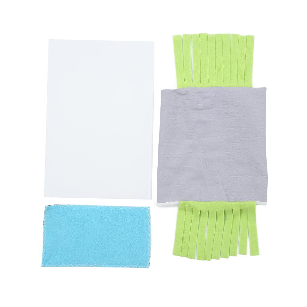 Small Animal Tassel Tunnel Nest Safe Detachable Hideout Tube House for Hamster Guinea Pig Rabbit(Gray Green )