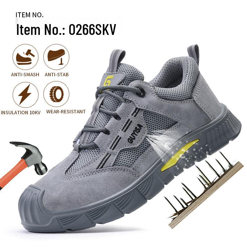 Men's 10KV Insulated Safety Shoes: Anti-Smash, Anti-Puncture, Wear-Resistant for Construction and Electricians
